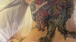 Bear daddy fucks hung tattooed bottom