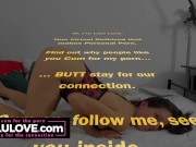 Big boobs babe sucking dick deepthroat blowjob on live webcam show to reverse cowgirl creampie finish - Lelu Love 1/16