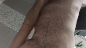 Piss from hard dick