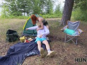 HUNT4K. Horny guy found redhead slut in the forest. Hot sex with Chloe & Andrew Marshall 4/16