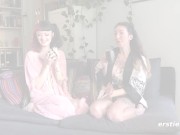Ersties - Hot Lesbians Nympha & Luna Enjoy a Little Treat on Each Other 7/16