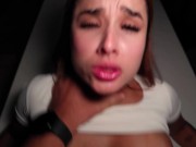 STEPSISTER gets a CREAMPIE in her father kitchen!- Abella olsen 16/16