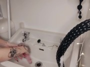 Cleaning my dirty toys after a dirty stream 9/16