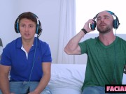 HOLY FUCK! My Roommates Blasted My Face With So Much Cum! 1/16