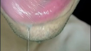 garganta profunda, sloopy, tongue, lengua juguetona, saliva, sumiso primer plano