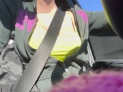 Italian Big Tits Milf sexy Car ride Big Tits Big Nipples Flashing Horny Milf OF@ArtemisiaLove101 1/16