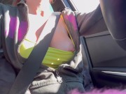 Italian Big Tits Milf sexy Car ride Big Tits Big Nipples Flashing Horny Milf OF@ArtemisiaLove101 16/16