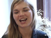 Ersties - Curvy Blonde Gets Wet While Playing With a Dildo 12/16