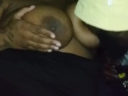 SLURPING ON BIG SOFT TITTIES BEFORE WE HIT UP DENNY'S!!!!!!!!! 1/16