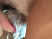 Pissing in glass 7/16