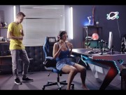 LoL Match Makes Female Player Cum - Gamer Girl Fucked After Time Freeze With Cum Inside Pussy 7/16