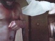 I had to message my huge black cock faster before my friend came back home 1/16