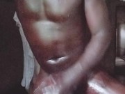 I had to message my huge black cock faster before my friend came back home 14/16