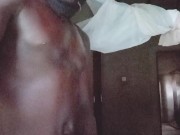 I had to message my huge black cock faster before my friend came back home 2/16