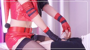 【ハーレイクイーン】手コキ🖤スーサイドスクワッド女装コスプレイヤーと中出しセックス【個人撮影】 6
