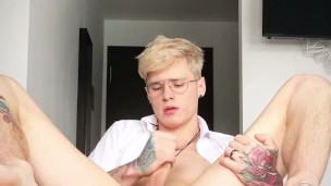 jerking off and fingering my hole
