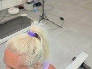 Delivery Boy Destroys Busty MILF's Asshole During Gym Workout 3/16