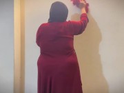 Arabian Sexy Hotel Maid Make Me Horny By Show Her Huge Booty When She Clean My Room - BBW Hot Maid 4/16