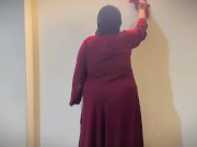 Arabian Sexy Hotel Maid Make Me Horny By Show Her Huge Booty When She Clean My Room - BBW Hot Maid 5/16