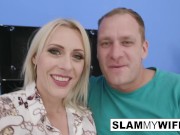 Gorgeous and Petite Blonde Loves Taking a Big Cock In Front of a Cuck 2/16