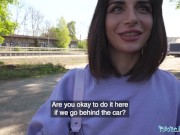 Public Agent Perfect ass bouncing on a big cock outdoors 3/16