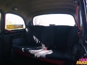 Female Fake Taxi Sexy Blonde LOVITA FATE treats herself to big cock at work 1/16