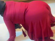 Hot Aunty Stuck Under Bed & Undress Her Big Ass When She Try To Act of Maid in Arab Hotel By Clean 6/16