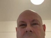Bald guy orgasm 15/16
