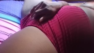 Amateur ebony with fat pussy Masterbate untill I cum in leggings