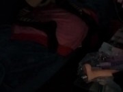 sex machine fucking my pussy hard! huge black dildo! 14/16