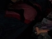 sex machine fucking my pussy hard! huge black dildo! 9/16