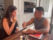 APROVECHO QUE MI COMPAÑERA DE LA UNIVERSIDAD ME INVITA A SU CASA A HACER TRABAJOS PARA COGÉRMELA 2/16