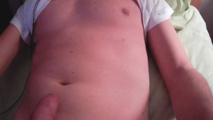 me wanking in bed
