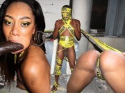 ayla Foxx Takes Risks in a Daring Public blowjob with