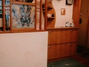 Sex on table. Cum in pussy 1/16