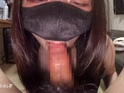 【主観】バイブ付き舌ピでおちんぽマッサージ♡よだれローションでぬるぬるの口に口内射精ごっくん 11/16