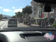 Spending time with super hot Rose Carter behind the scenes and some nice roadhead POV 15/16