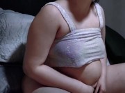 Nicole Passat at the Gym and then Eating and Laying Down Fat Belly 🍑 12/16