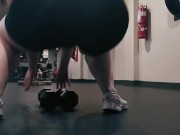 Nicole Passat at the Gym and then Eating and Laying Down Fat Belly 🍑 2/16