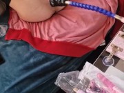 fucking my pussy hard and fast with the sex machine 14/16