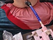 fucking my pussy hard and fast with the sex machine 3/16