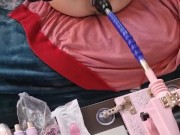 fucking my pussy hard and fast with the sex machine 4/16