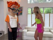 Blonde Bombshell Savvy Suxx Gets Cardio-Kinky on PornDude's Personal Pole! 4/16