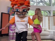 Blonde Bombshell Savvy Suxx Gets Cardio-Kinky on PornDude's Personal Pole! 6/16