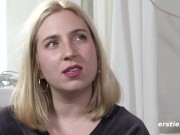 Ersties - Sexy Barcelona Blonde Fingers Her Wet & Hairy Pussy 8/16