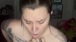 Horny MILF Smokes While Riding a Big Dick- Full Vid on OF