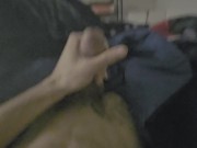 Jerking my dick cause my gf at work 2/16