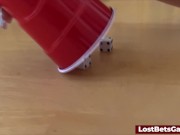 A lesbian couple eating pussy after finishing a strip game 6/16