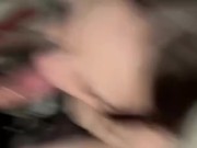 Dirty slut sucks my dick in the trap bathroom 15/16