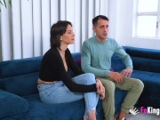 Experienced couple makes their amazing porn debut with this astounding real fuck! 1/16